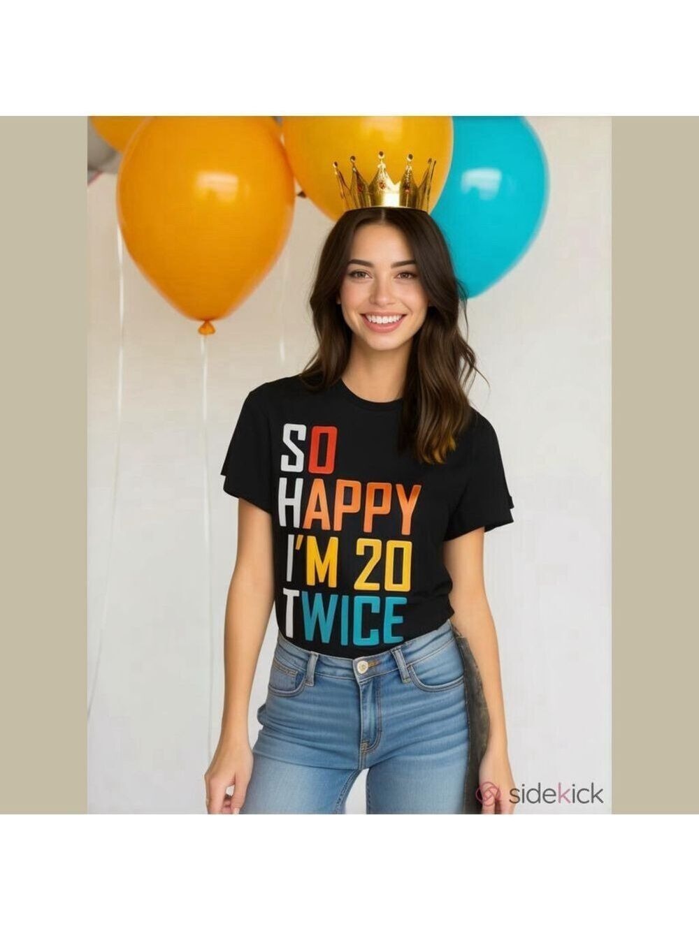 Bella Canvas Sarcastic 40th Birthday Graphic Tee XL Black